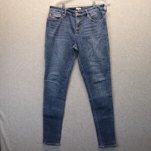 Dear John Jeans Womens 29 Gisele High Waist Skinny Stretch Flex Denim Blue